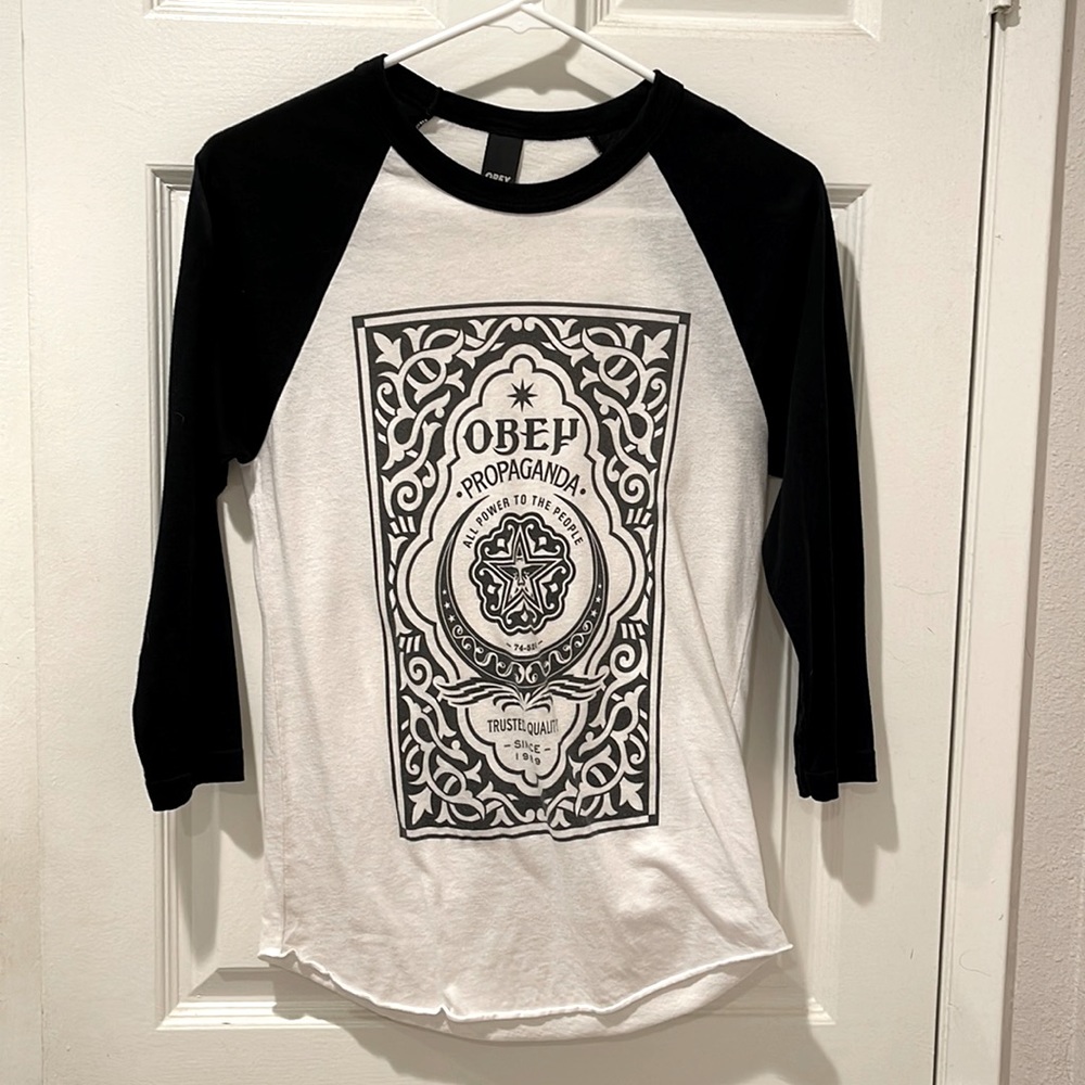 Obey Womens Small Long Sleeve Shirt